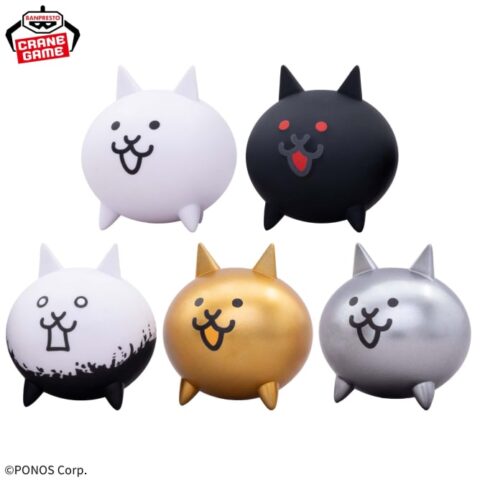 にゃんこ大戦争 にゃんこ軍団ミニフィギュア～ネコ・殺意のネコ・狂乱のネコ・金ネコ・メタルネコ～