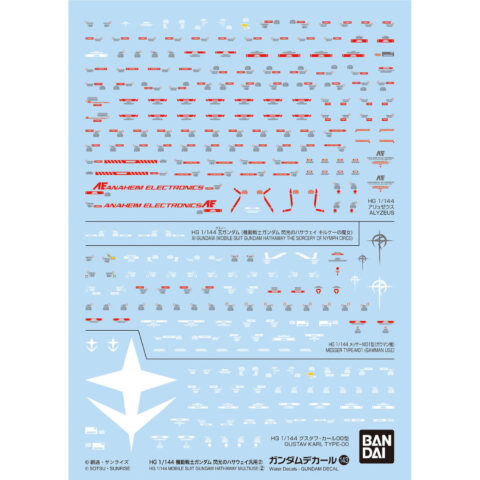 ガンダムデカールNo.143 HG 1/144 機動戦士ガンダム 閃光のハサウェイ汎用②