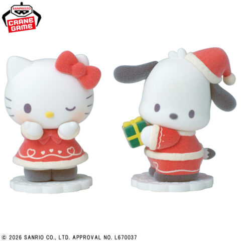 サンリオキャラクターズ Fluffy Puffy サンタver.~ハローキティ・ポチャッコ~